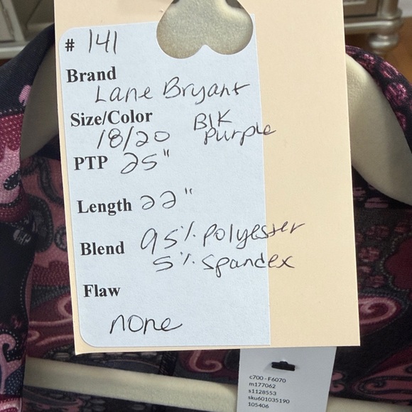 Lane Bryant Colorful Purple Stretch Workwear Top Size 18/20 - Picture 15 of 15